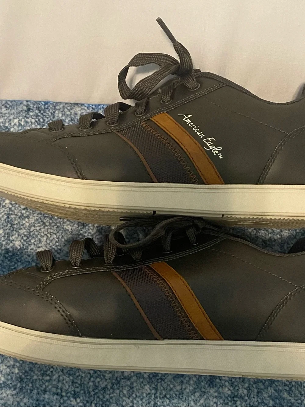American Eagle Outfitters Dark Brown Sneakers with Tan Accents